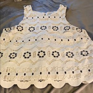 White tank top blouse